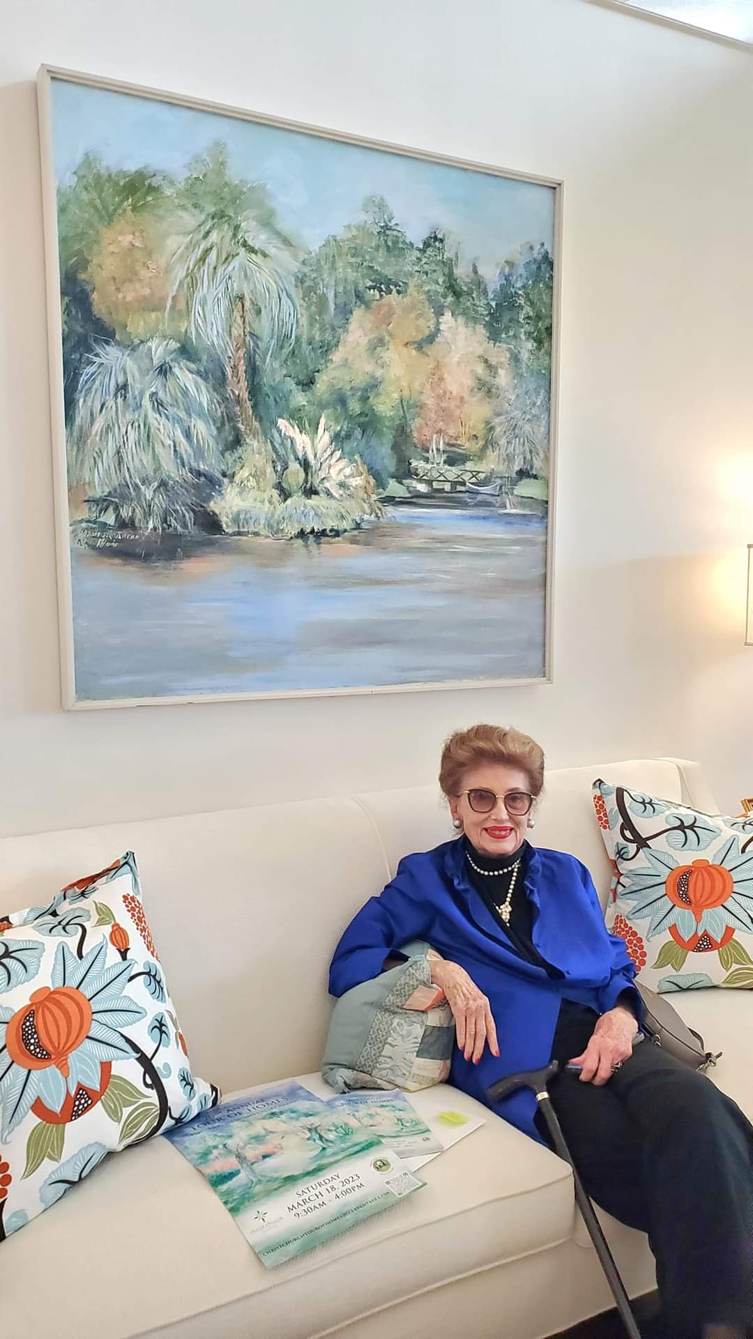 Millie Wilcox at home on Tour.JPG
